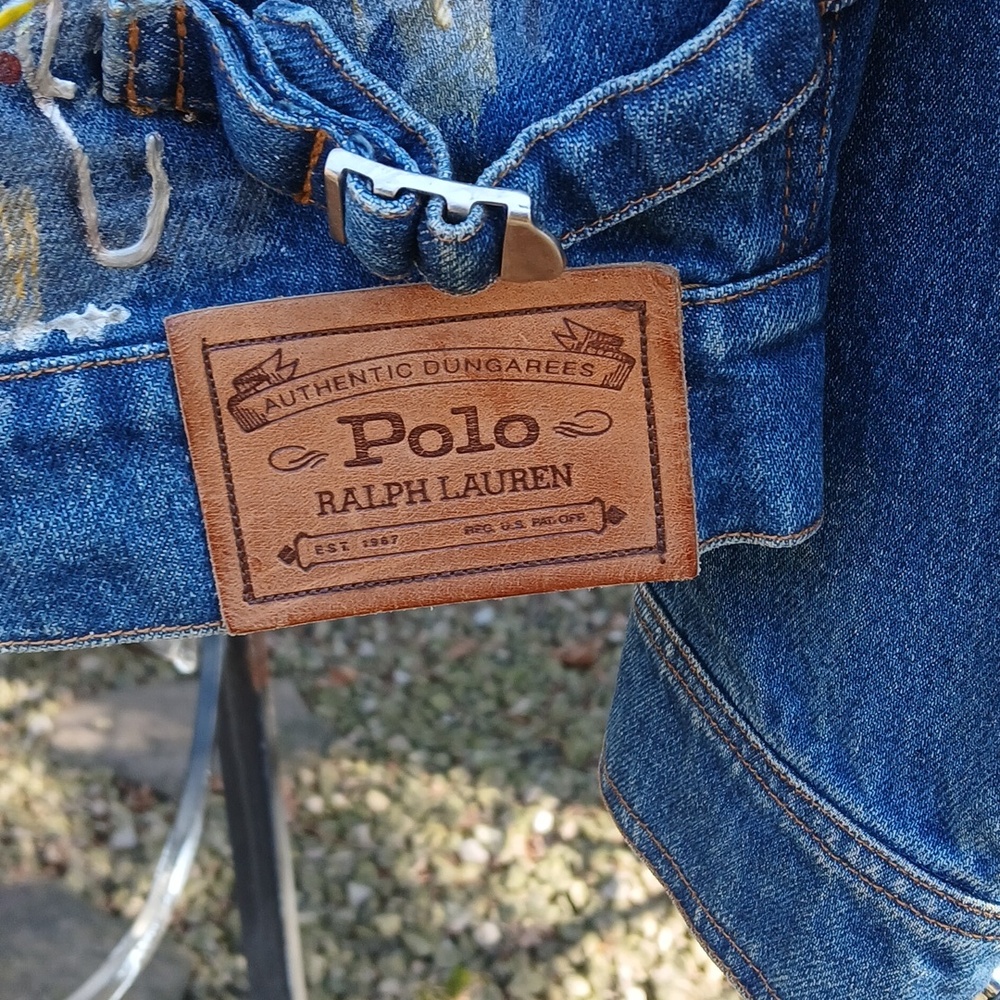 Ralph Lauren women's denim trucker jacket. sz M - Picture 8 of 12